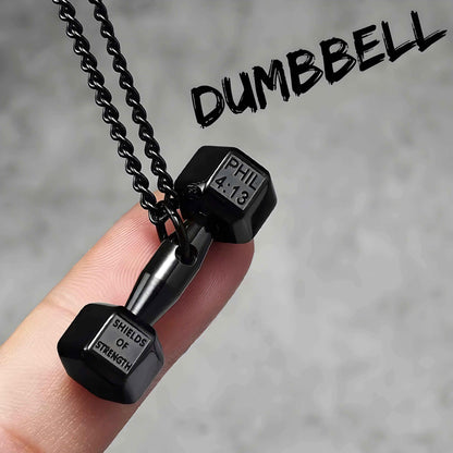 Small Dumbbell - Necklace - ForgeOfSparta