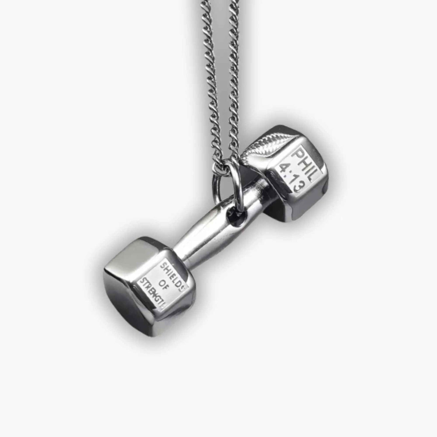 Rep Warrior, Steel Dumbbell Pendant