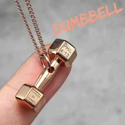 Small Dumbbell - Necklace - ForgeOfSparta